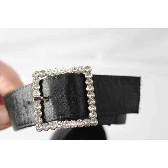 Simmi London Adley Heel in Black Satin Chunky Platform US 8 - Picture 10 of 12